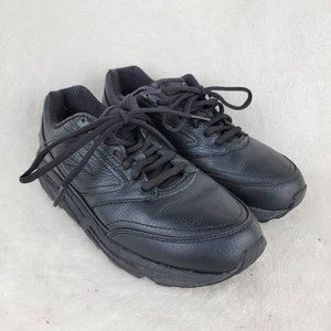 Brooks Mens Addiction Walker Black Lace Up Low Top Comfort Walking Shoes 7.5N
